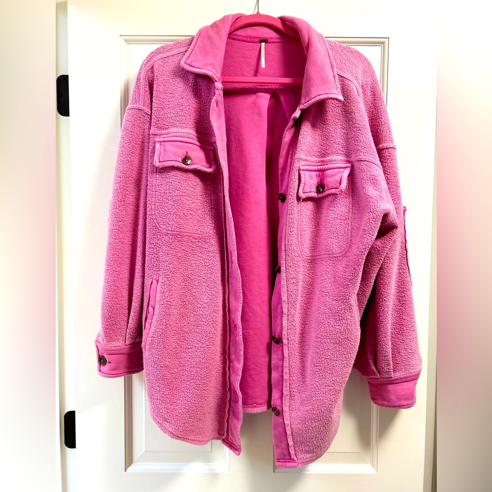 Free People Ruby Jacket, pink envy, size XS
